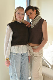 Soft classic knit  - bruin - Fashiontiger 1