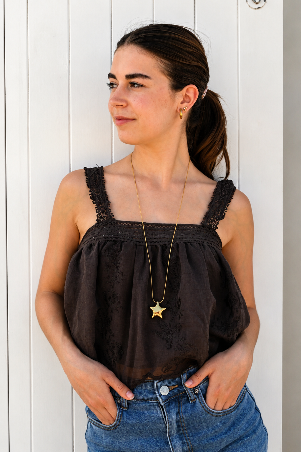 Starry dreams necklace - by tiger - goud