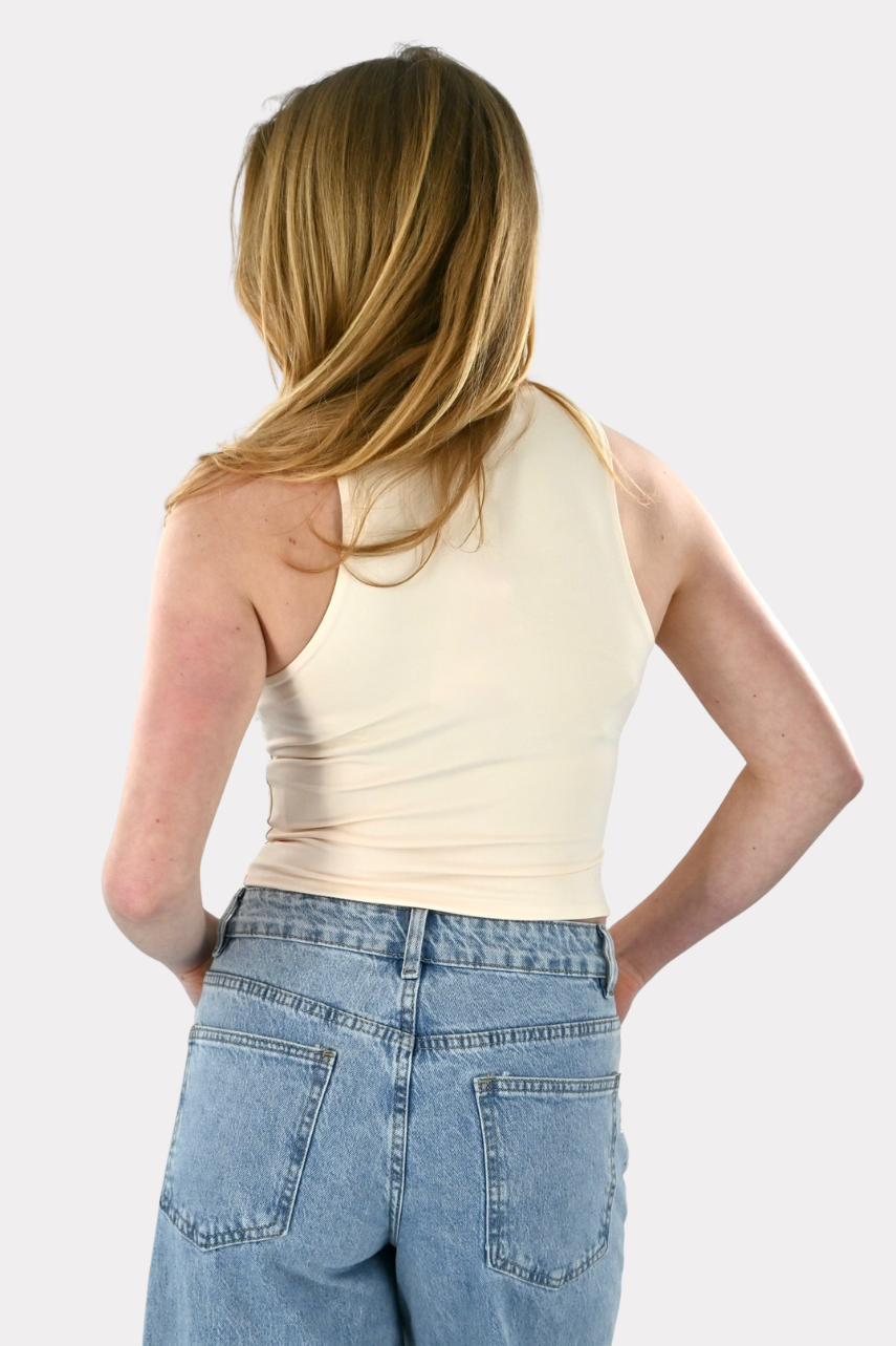 Studded shine top - wit - Fashiontiger 9