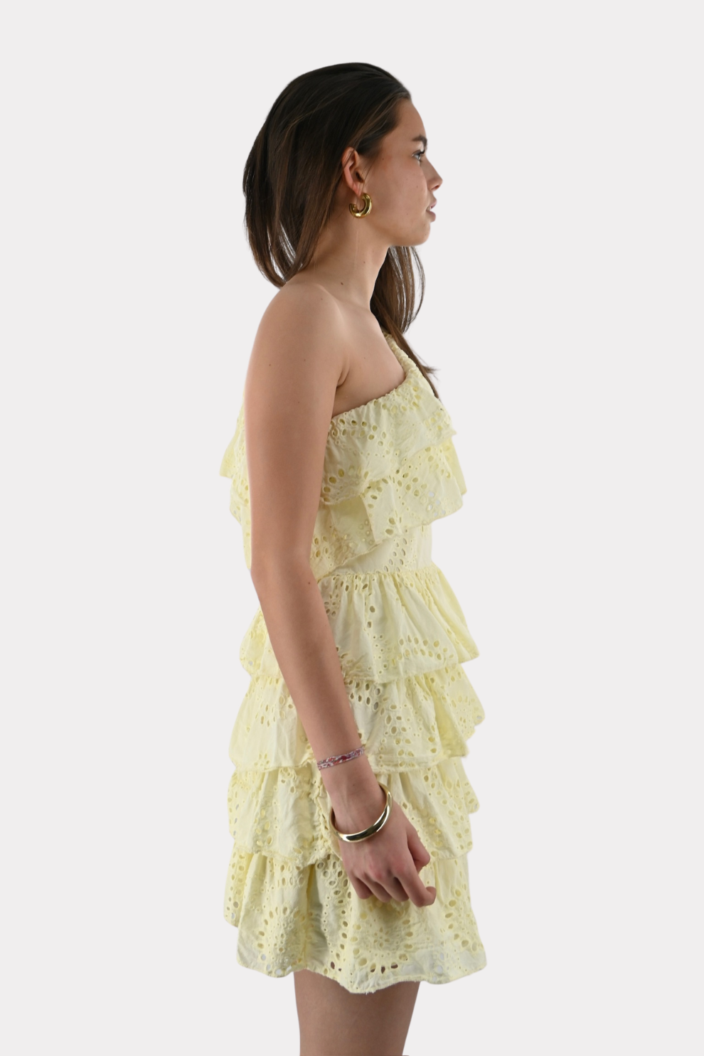 Robe d'été à volants - jaune beurre - Fashiontiger 6