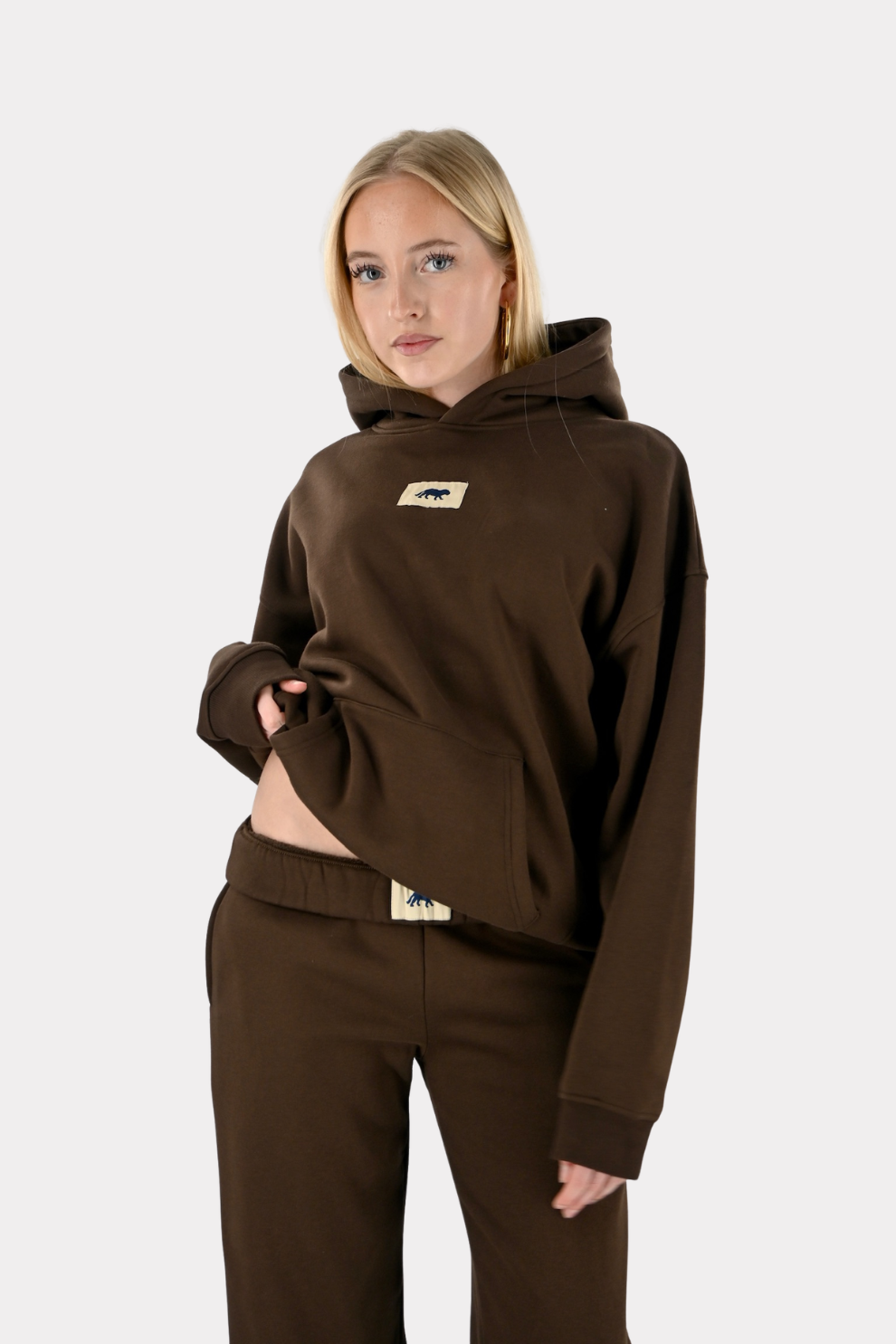 Tiger star lounge hoodie - bruin - Fashiontiger 6