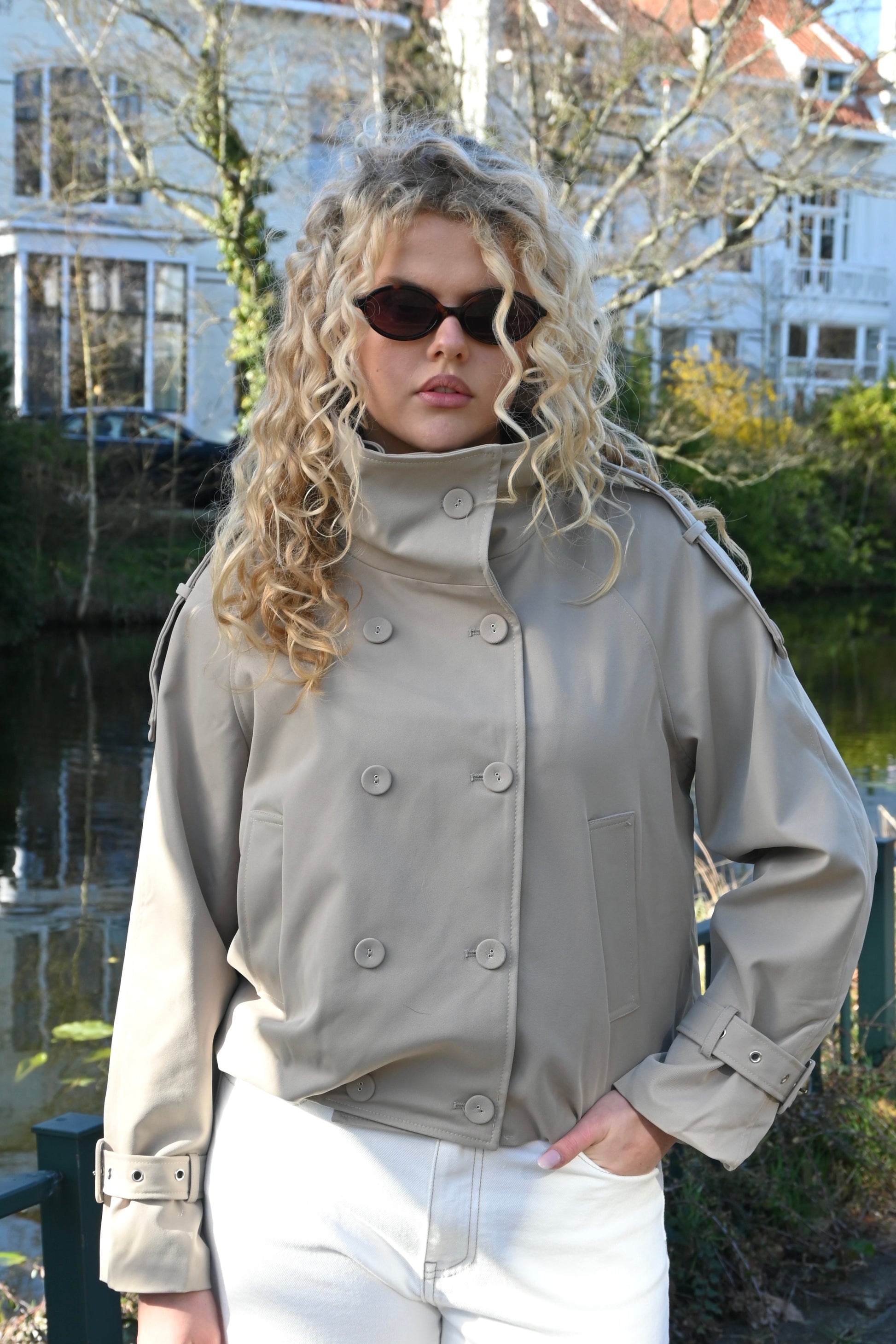 Trench jacket - camel - Fashiontiger 5