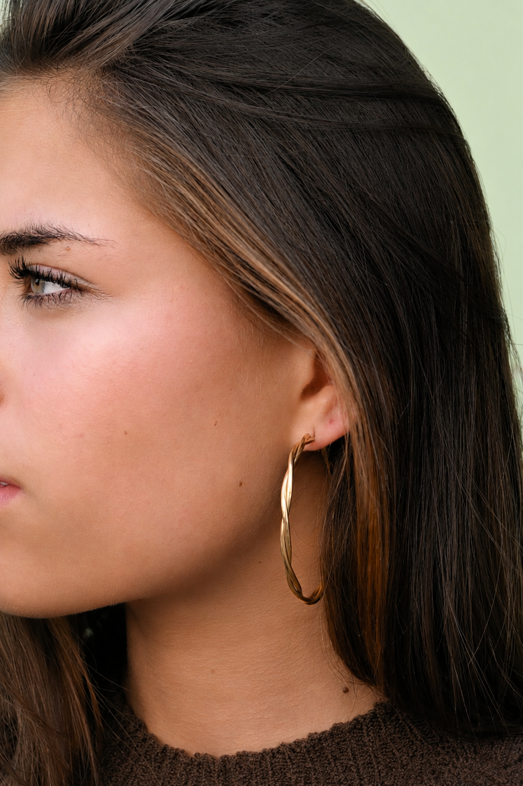 Twisted hoops - goud