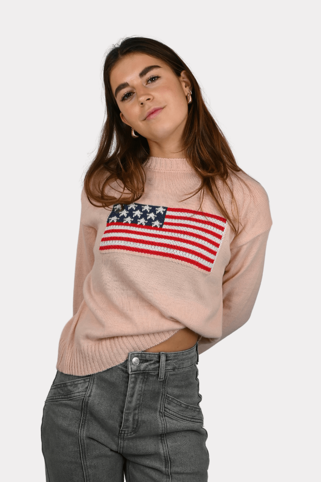 USA sweater - roze - 2