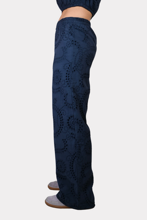 Pantalon Valencia bleu marine Fashiontiger 3