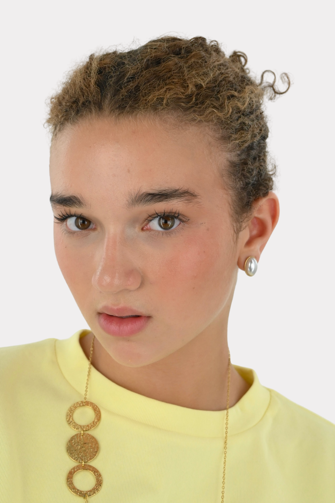 Vintage pearl earrings - goud