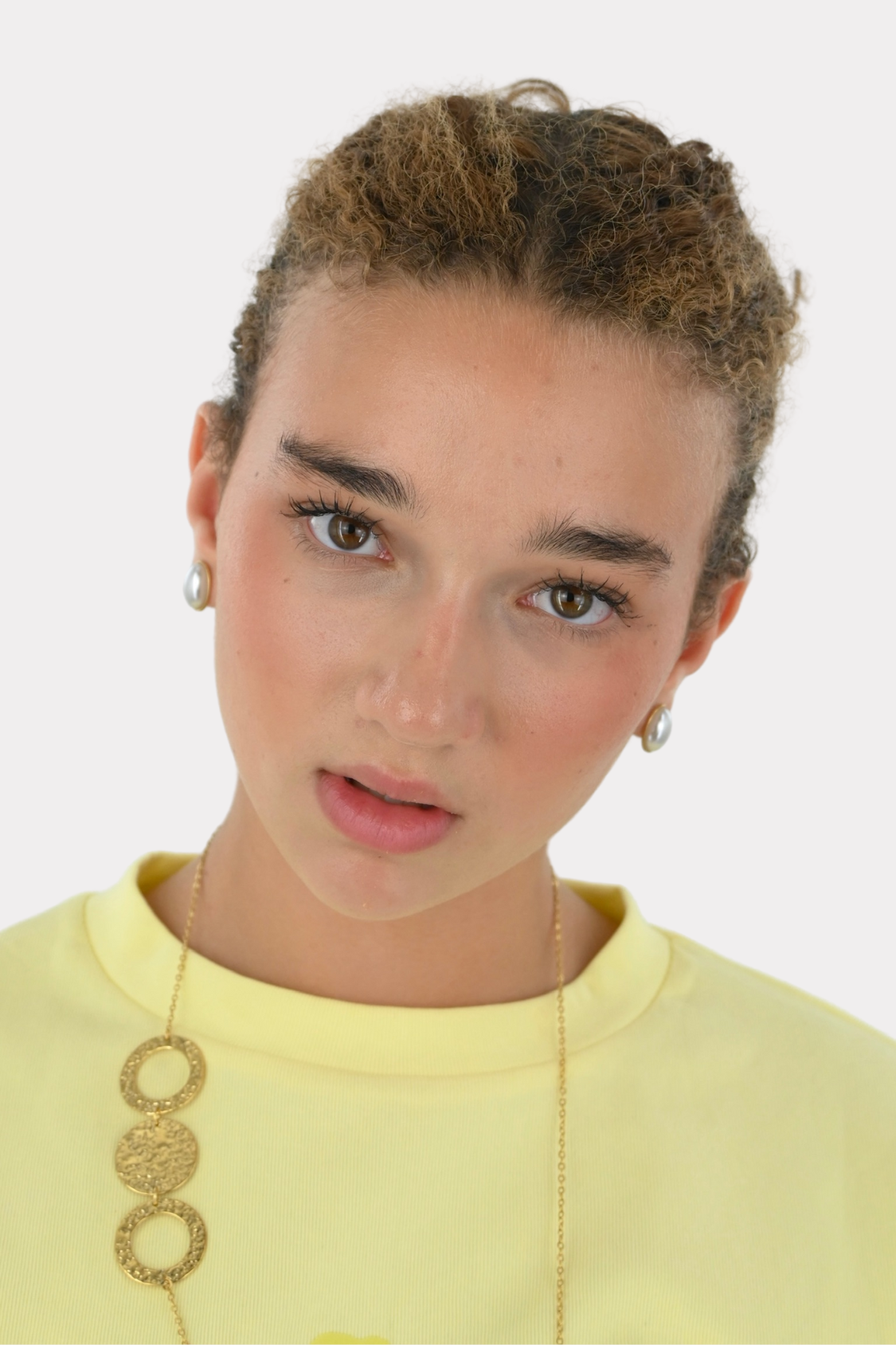 Vintage pearl earrings - goud 2