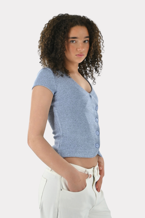 Wolly-Sommertop - blau - Fashiontiger 7