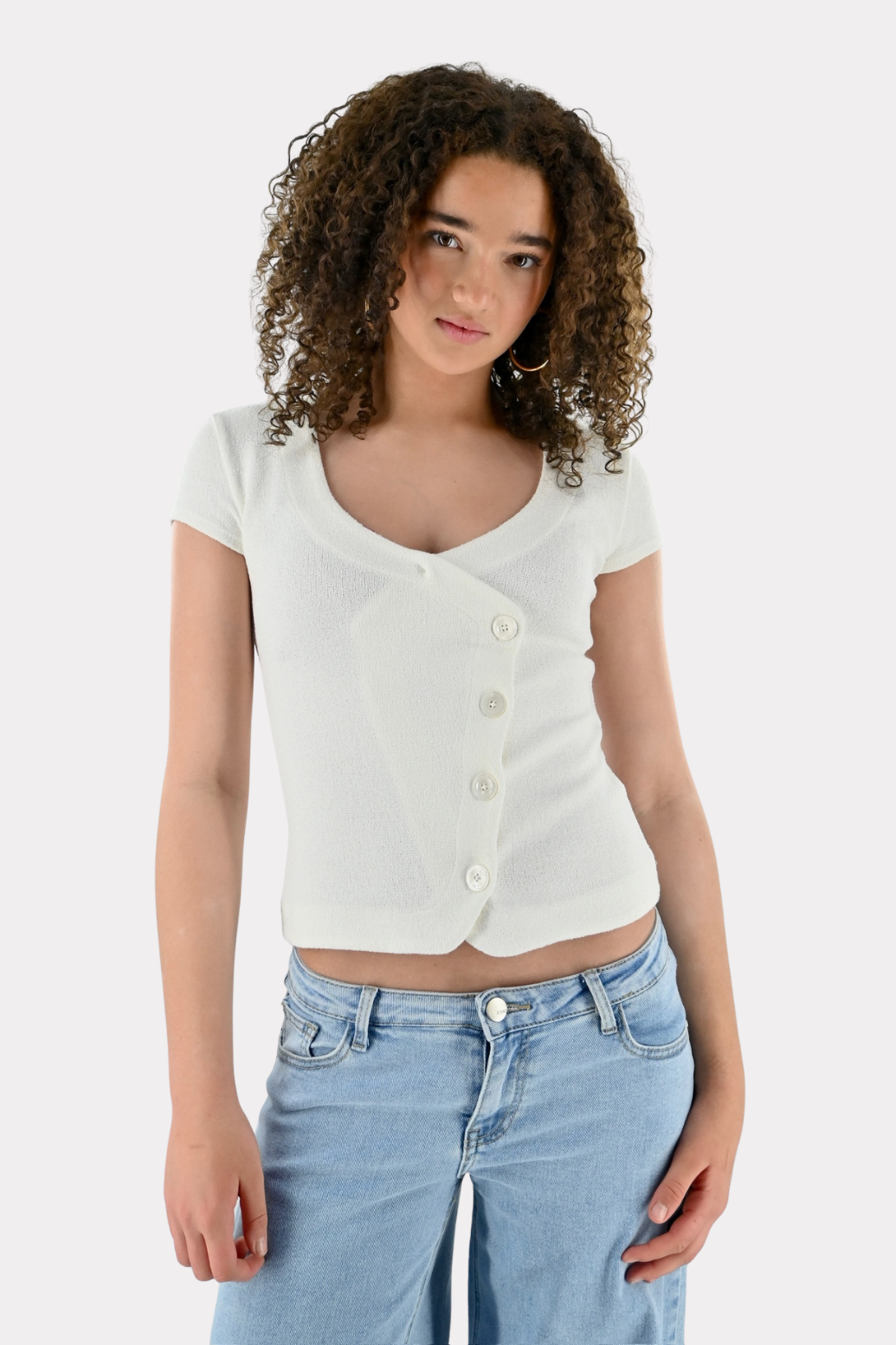 Wolly summer top - wit - Fashiontiger 8