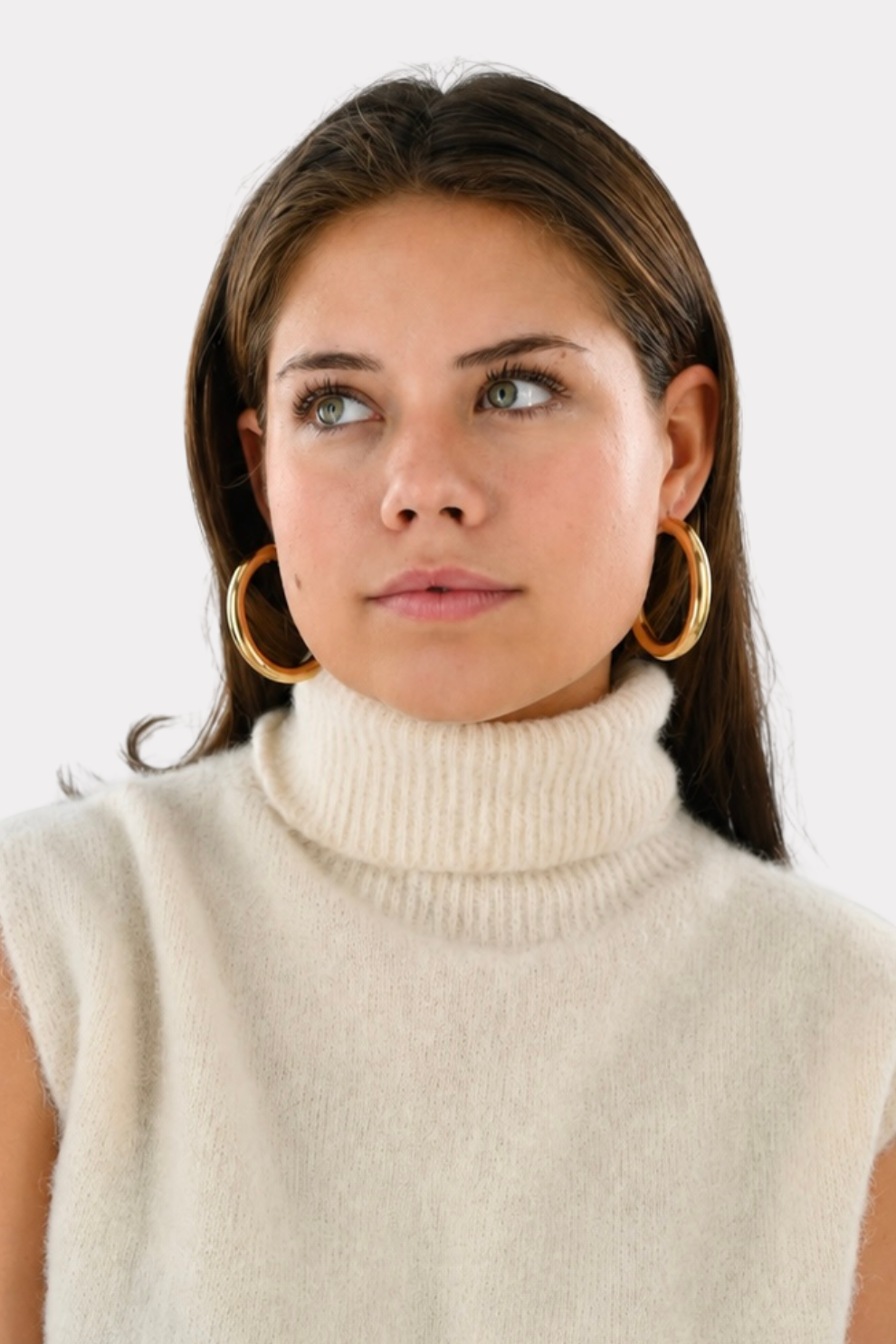 Basic medium hoops - gold