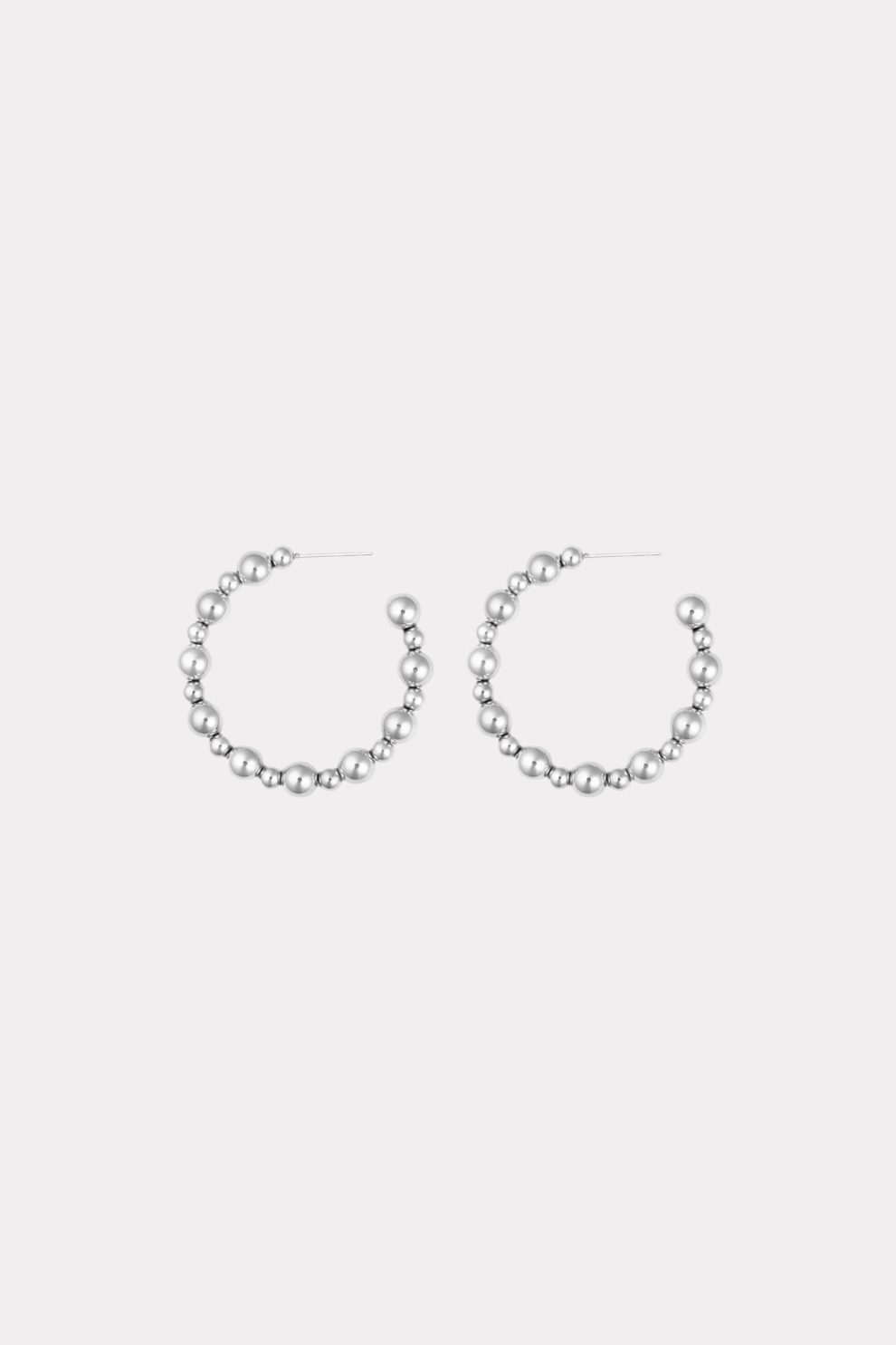 Bubble chic earrings - silver