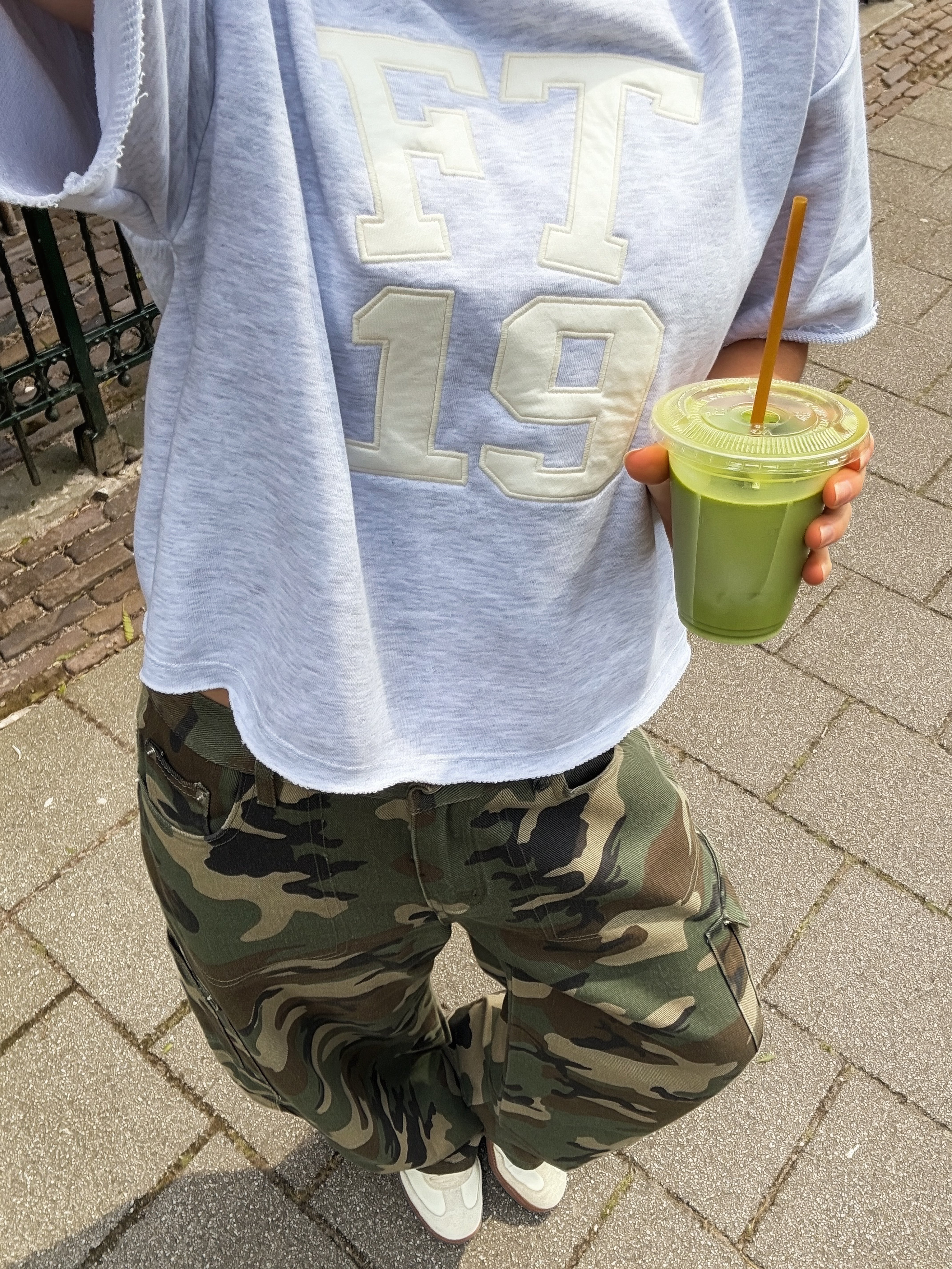Camo jeans - groen