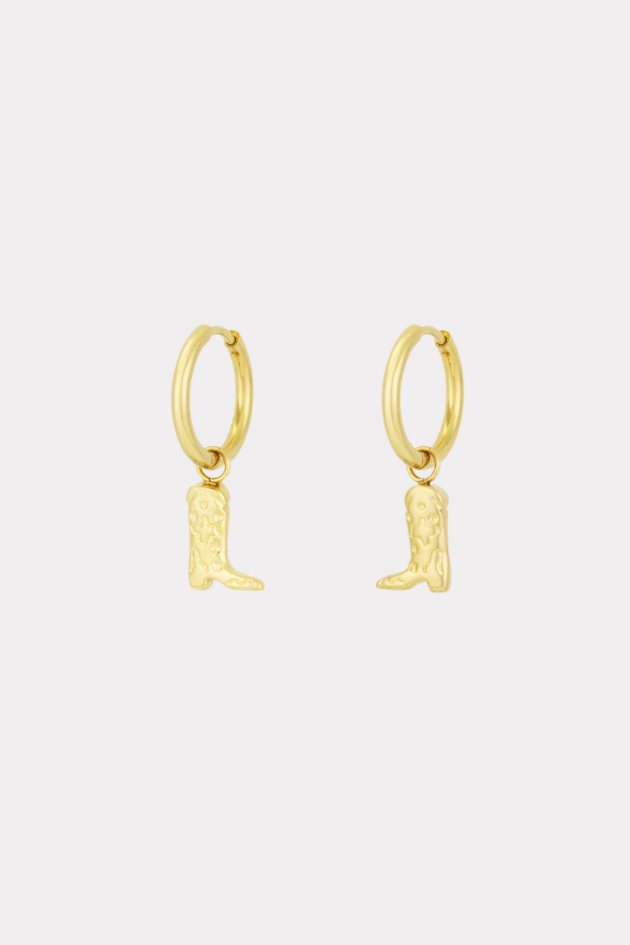 Cowgirl earrings gold fashiontiger